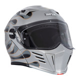 Simpson Mod Bandit Modular Helmet - Silver Wildfire