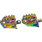 Flo Motorsports V4 Mini Floor Boards Foot Pegs for Harley - Jet Fuel