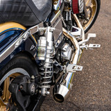 RWD RS-2 Performance Shocks for 1991-2017 Harley Dyna - Polished / Chrome