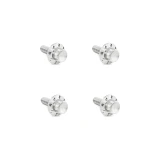 Arlen Ness Titanium 12-Point Windshield Bolts for 2024-2026 Harley Street Glide - Polished