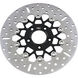 EBC 10-Button Floating Stainless 11.5" Front Rotor for 2000-2014 Harley - Black