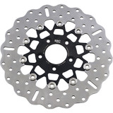 EBC 10-Button Floating Contour Stainless 11.5" Front Rotor for 2000-2014 Harley - Black