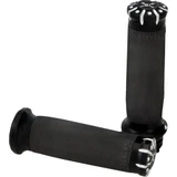 Burly Hawk Grips for 2008-2024 Harley Electronic Throttle - Black