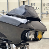Custom Dynamics Blackout Aluminum Windshield Trim for 2015-2023 Harley Road Glide