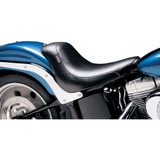 LePera Silhouette Solo Seat w/ Biker Gel for 2006-2017 Harley Softail FXST/FLSTF - Smooth