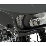 Klock Werks Round Fairing Vent Screen for 2015-2023 Harley Road Glide - Chrome