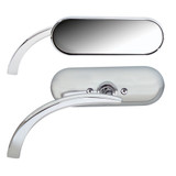 Arlen Ness Mini Oval Micro Mirrors - Chrome