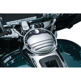 Kuryakyn Tri-Line Fuel Door for 2008-2016 Harley Touring - Chrome