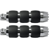 Avon Velvet Air Cushioned Excalibur Foot Pegs for Harley - Chrome