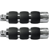 Avon Velvet Air Cushioned Rival Foot Pegs for Harley - Chrome