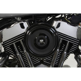 V-Twin Black 7" Round Bobber Air Cleaner for 1991-2016 Harley Sportster