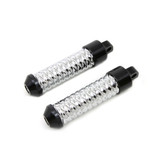 V-Twin Black Woven Foot Pegs for Harley