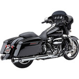 Cobra 4.5" Race Pro Slip-On Exhaust Mufflers for 2017-2023 Harley Touring - Chrome