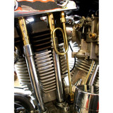 Old-Stf Rocker Box Oil Loop Lines for Harley Ironhead Sportster - Brass