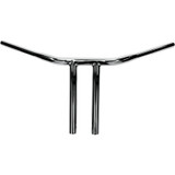 Drag Specialties 1-1/4" Buffalo 10" Straight Risers T-Bar Handlebars - Chrome