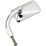 Biltwell Utility Mirror Rectangle Perch Mount - Chrome