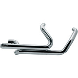 S&S Power Tune Dual Headers Exhaust for 2017-2023 Harley Touring - Chrome