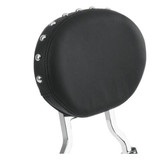 Drag Specialties Oval Backrest Pad for Harley - Smooth with Studs