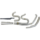 Bassani Stainless Road Rage 3 Exhaust System with Short Megaphone for 2017-2023 Harley Touring