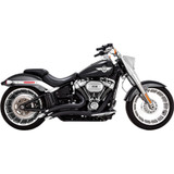 Vance & Hines Big Radius Exhaust for 2018-2024 Harley Softail Breakout and Fat Boy - Black