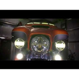 Custom Dynamics 4.5" Probeam LED Passing Lamps for Harley - True Black