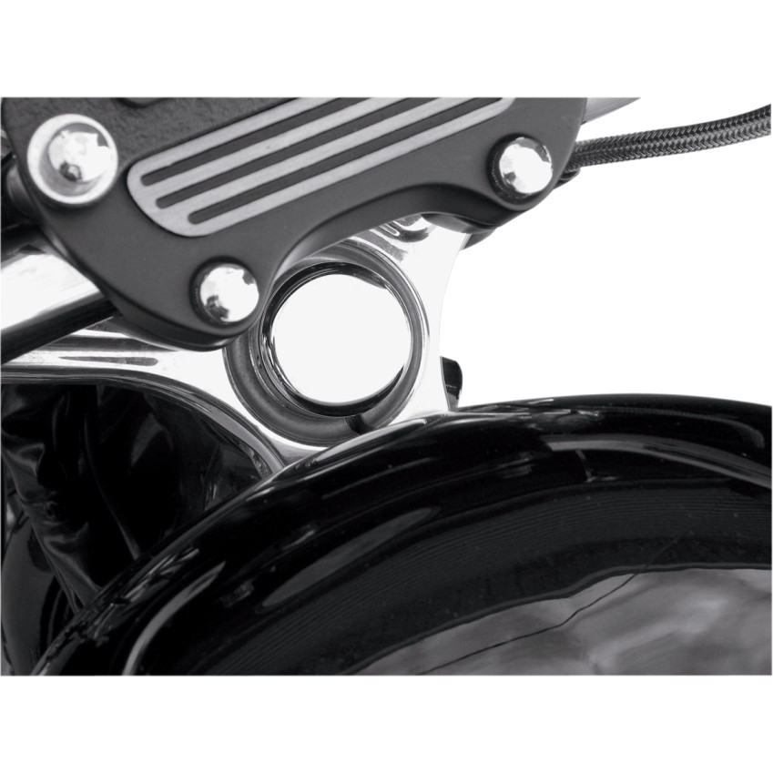 Drag Specialties Steering Stem Bolt Cover for 19872018 Harley Black