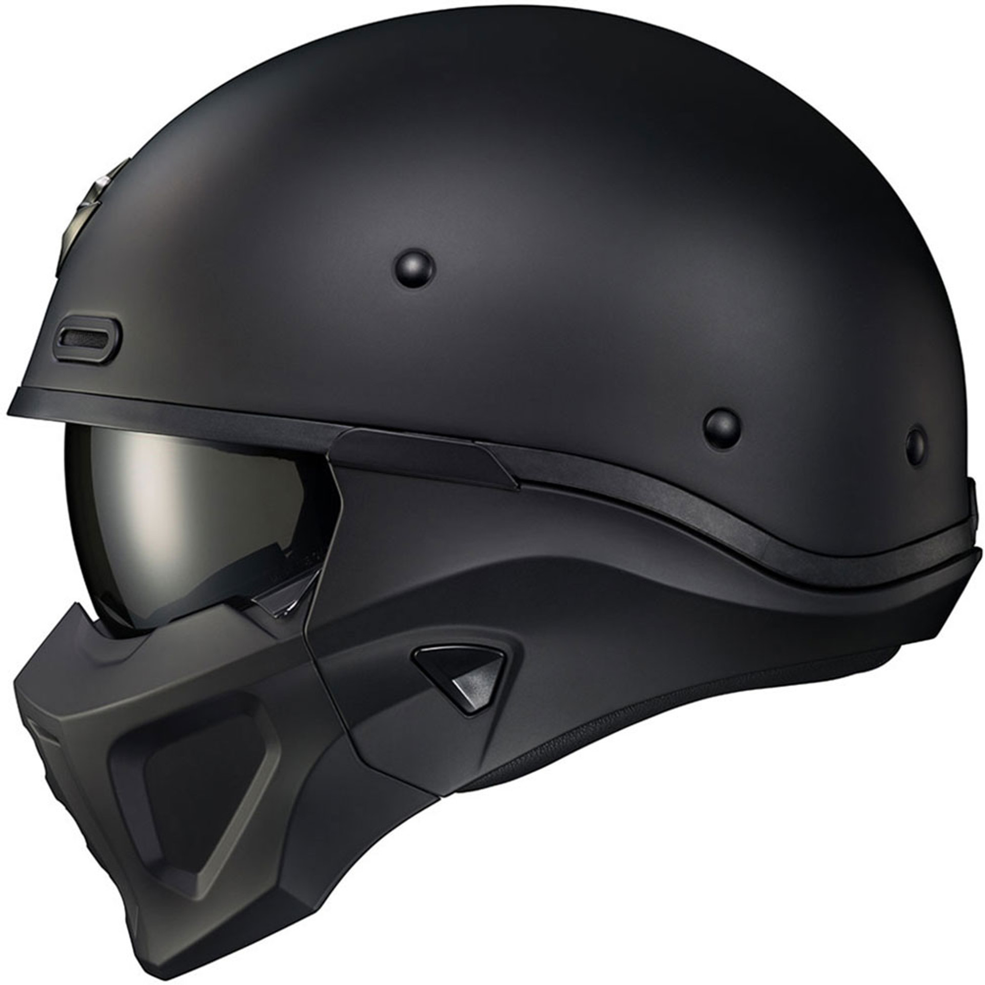Scorpion Covert X Matte Black Convertible Modular Motorcycle Helmet