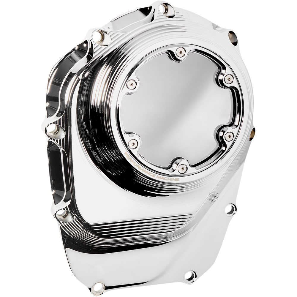 Performance Machine Chrome Vision Transmission Side Cover for Harley M8