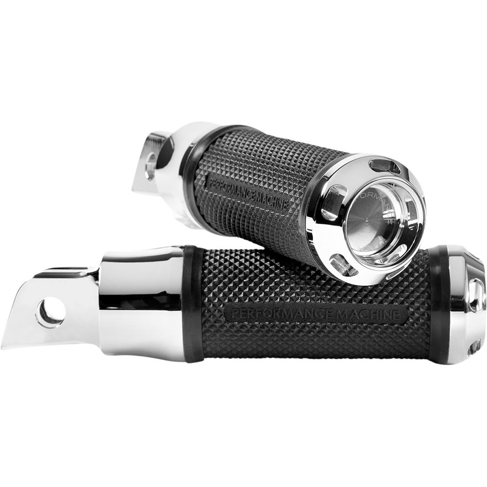 Performance Machine Apex Foot Pegs for Harley M8 Softail Chrome