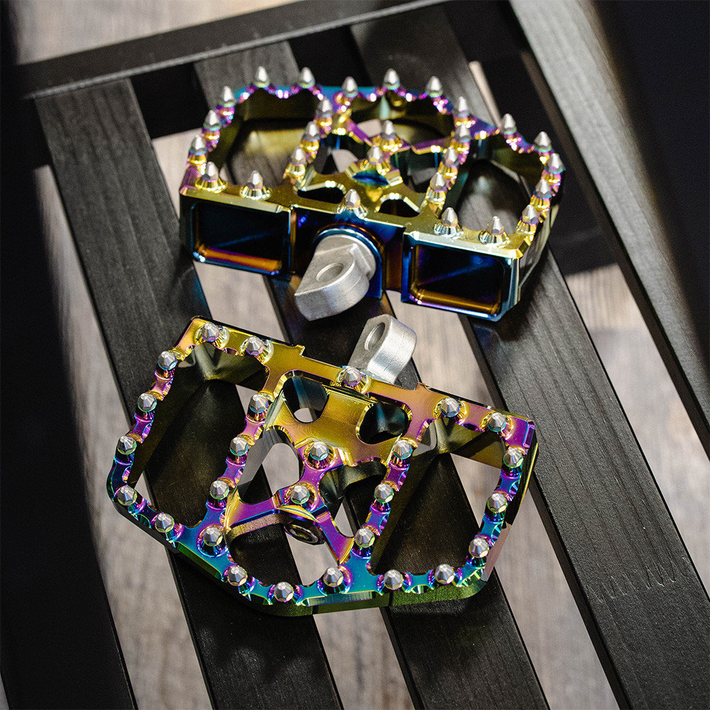 Flo Motorsports V4 Mini Floor Boards Foot Pegs for Harley Jet Fuel