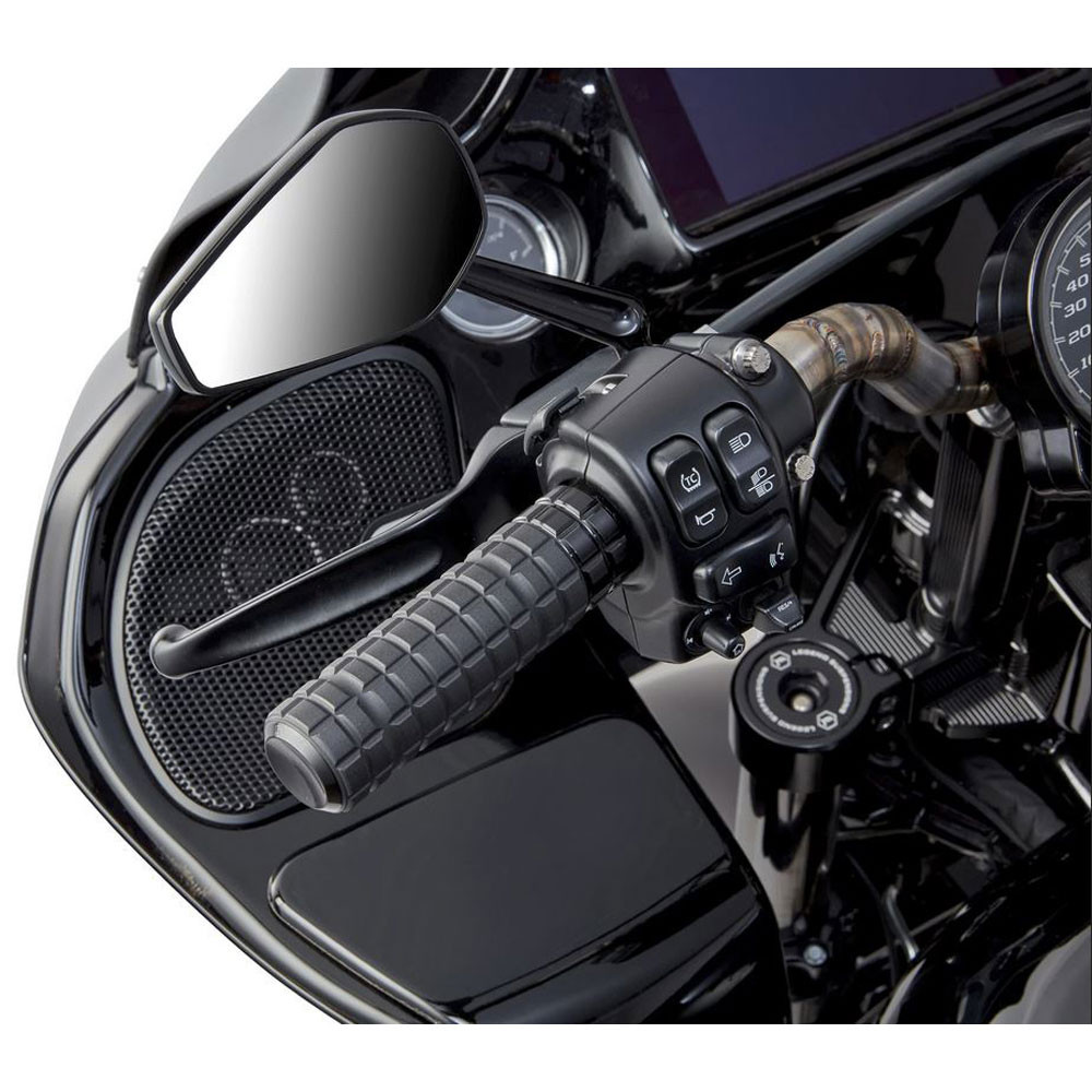 Arlen Ness Speedliner Rubber Grips for Harley Electronic Throttle