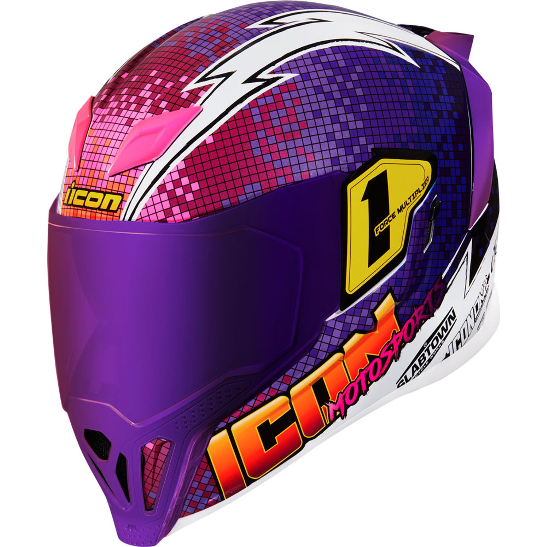 Icon Airflite Quarterflash Purple Helmet Get Lowered Cycles
