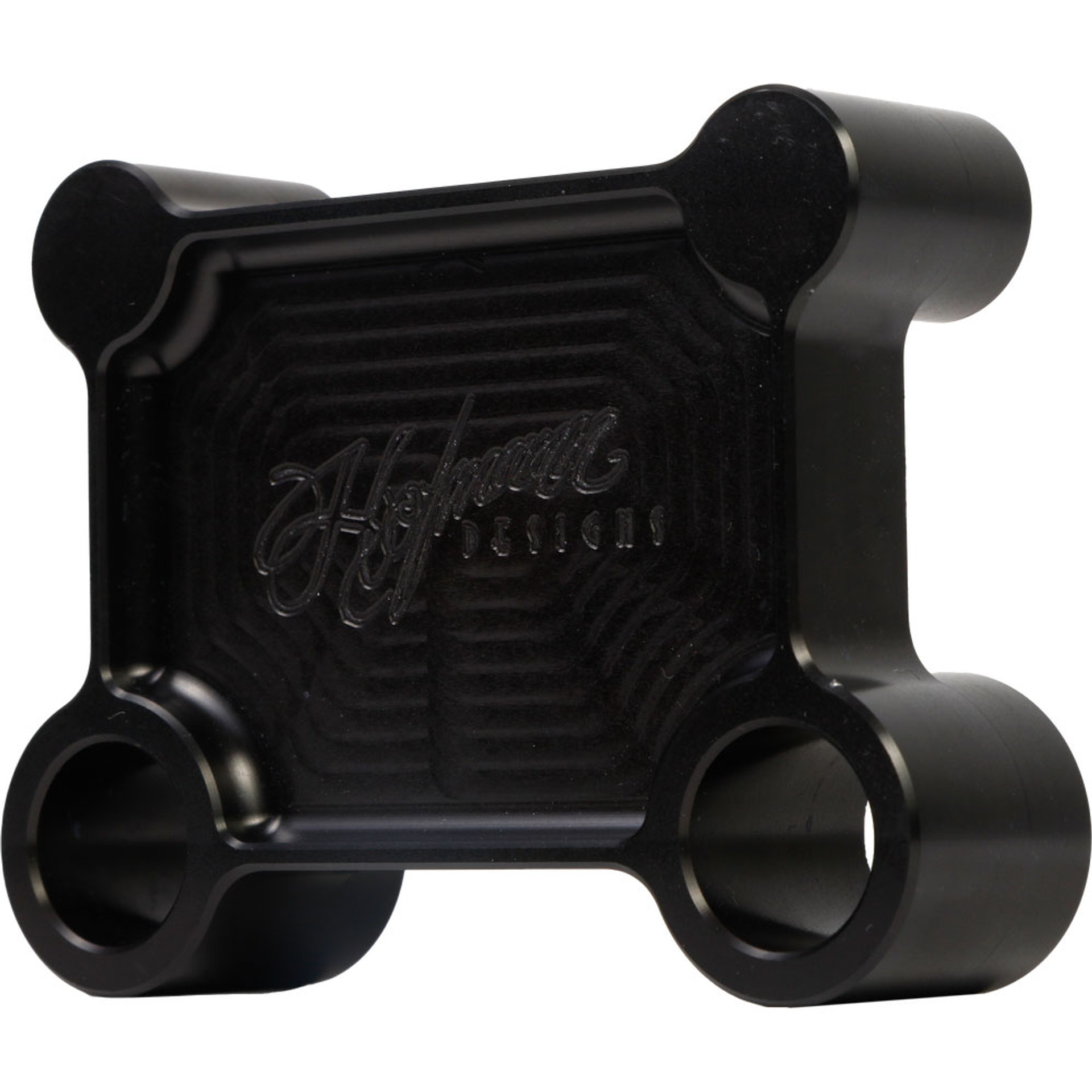 Hofmann Designs Billet Pull Back Plate for Harley Batwing Black Get