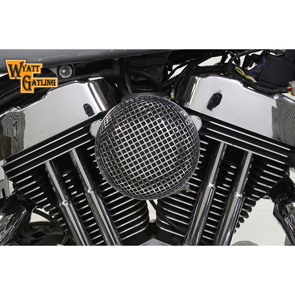 VTwin Chrome 7" Round Air Cleaner for 19912016 Harley Sportster Get