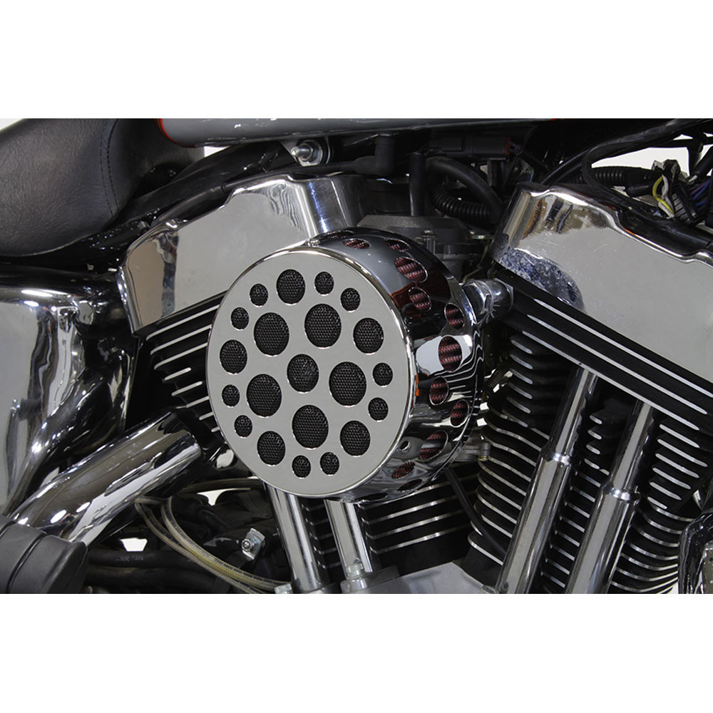 VTwin Chrome 7" Round Air Cleaner for 19912016 Harley Sportster Get