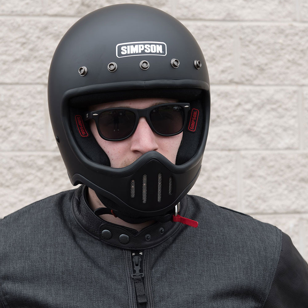 Simpson M50 Motorcycle Helmet Matte Black Get Lowered Cycles