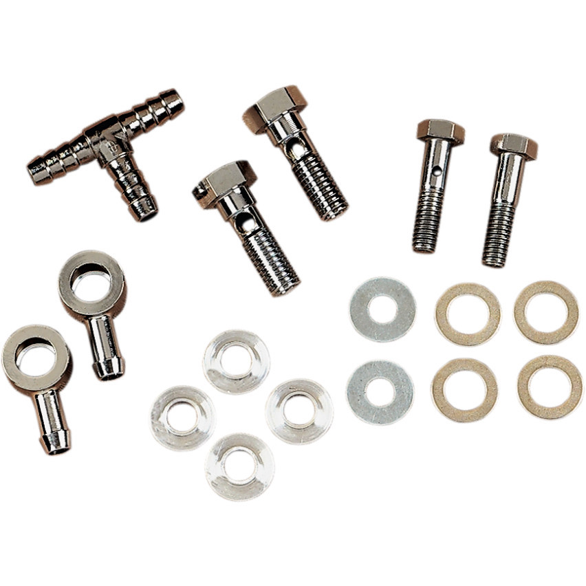 Drag Specialties Braided Hose Crankcase Breather Kit for 19932017