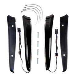 Ciro Horizon LED  Windshield Trim for 2015-2020 Harley Road Glide