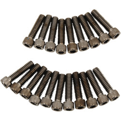 Drag Specialties Rocker Cover Bolt Kit for Harley M-Eight - Black Chrome