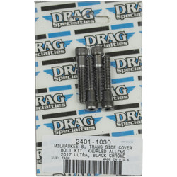 Drag Specialties Transmission Side Cover Bolt Kit for 2017-2018 Harley Touring - Black Chrome