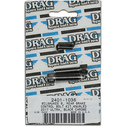 Drag Specialties Rear Brake Control Bolt Kit for 2017-2018 Harley Touring - Black Chrome