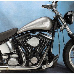 Drag Specialties One-Piece  Smooth-Top Style Extended Gas Tank for 1984-1999 Harley Softail - Aero Cap