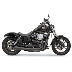 Bassani Road Rage 2 Exhaust on 1991-2017 Harley Dyna - Black