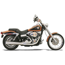 Bassani Road Rage Exhaust Long Megaphone for 1991-2005 Harley Dyna - Chrome