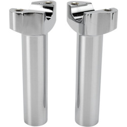 Drag Specialties 5.5" Forged Aluminum Straight Handlebar Risers - Chrome