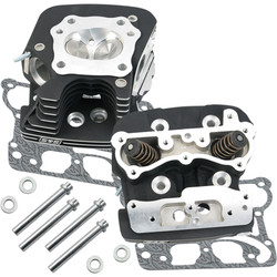 S&S Super Stock 79cc Cylinder Heads .585 Lift for 1999-2005 Harley Twin Cam - Black