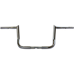 Wild 1 Chubby 1-1/4" Hooked Handlebars 10" for 1996-2019 Harley Touring - Chrome