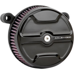 Arlen Ness Knuckle Big Sucker Air Cleaner Kit for 2008-2017 Harley Twin Cam Electronic Throttle - Black