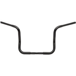 Fat Baggers 1-1/4" EZ Install Round Top 12" Handlebars for 1986-2019 Harley Touring - Black