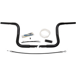 Fat Baggers 1-1/4" EZ Install Round Top 10" Handlebar Kit for 2008-2013 Harley Touring - Black